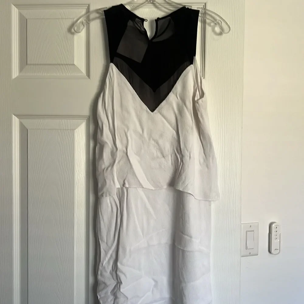 Sandro Dress - NEW With Tags - Size 1 - Brand New - White & Black Knee Length - Picture 5 of 5